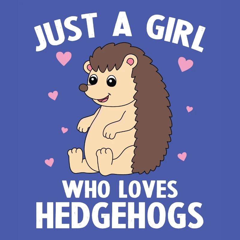 Nur ein Mädchen, das Igel liebt