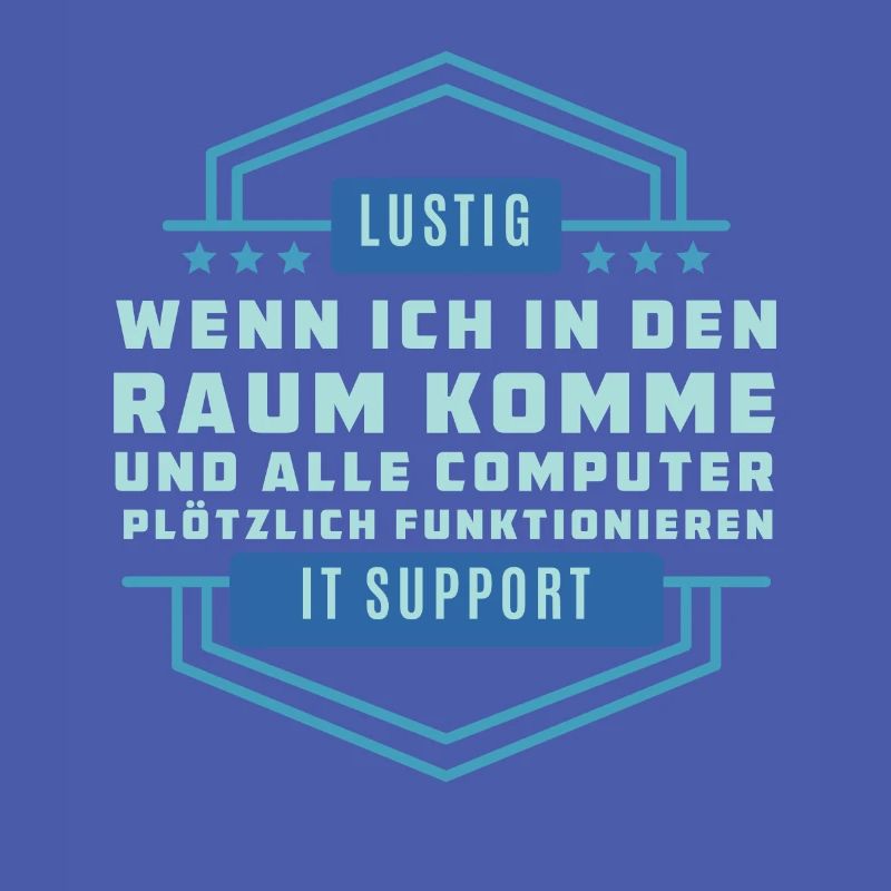 Lustigen Technologiespruch - Tech Support