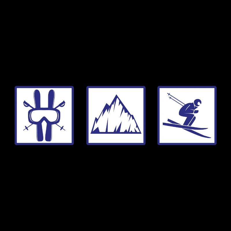 Skiing mountains gift ski
