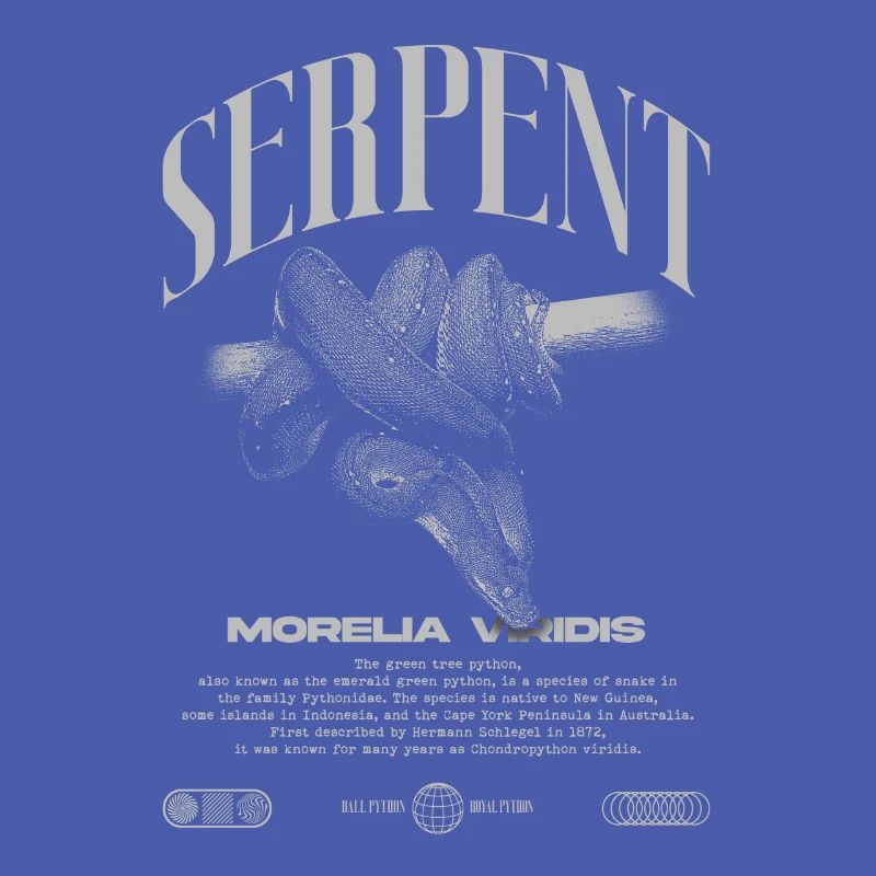 Green Tree Python Modern Reptile Keeper Streetwear
