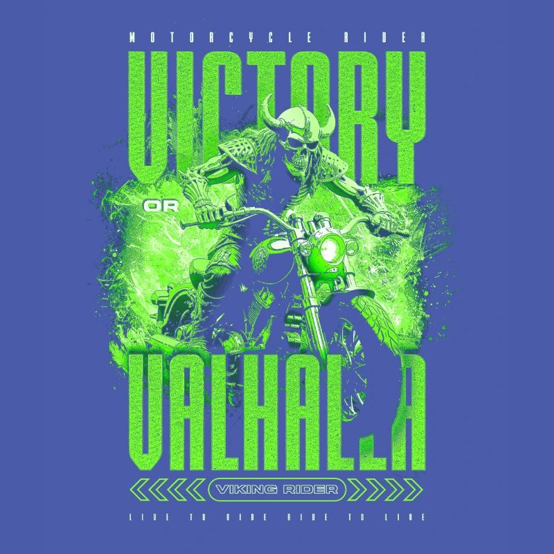 Motorrad Nordische Wikinger Sieg Oder Walhalla