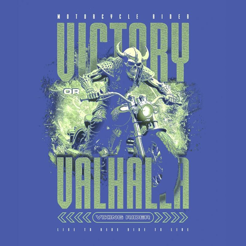 Motorrad Nordische Wikinger Sieg Oder Walhalla