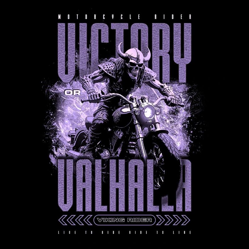 Motorrad Nordische Wikinger Sieg Oder Walhalla