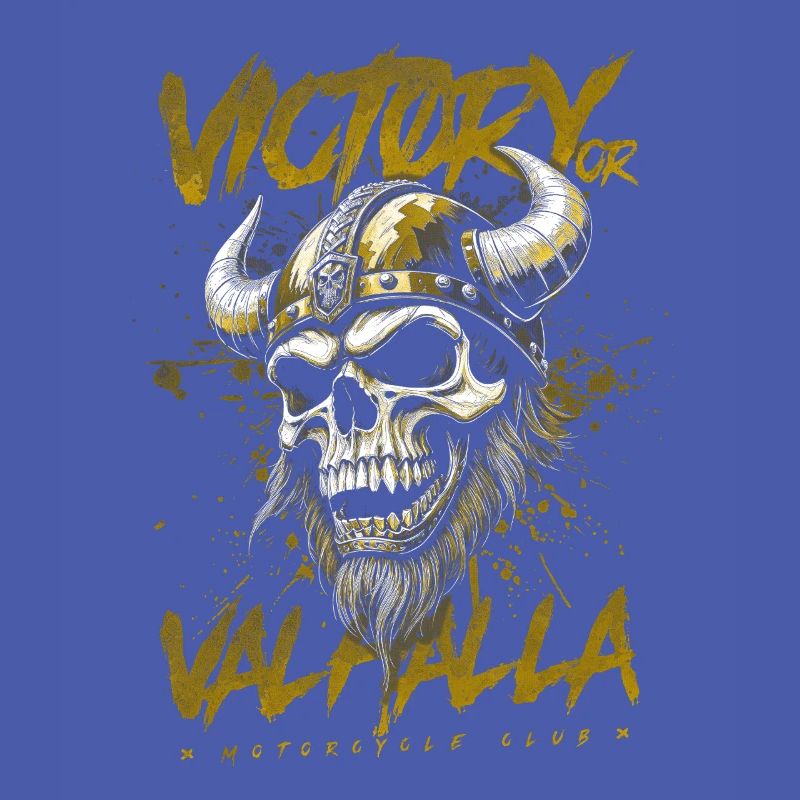 Motorrad Nordische Wikinger Sieg Oder Walhalla