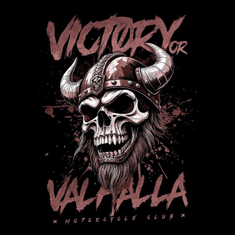 Motorrad Nordische Wikinger Sieg Oder Walhalla