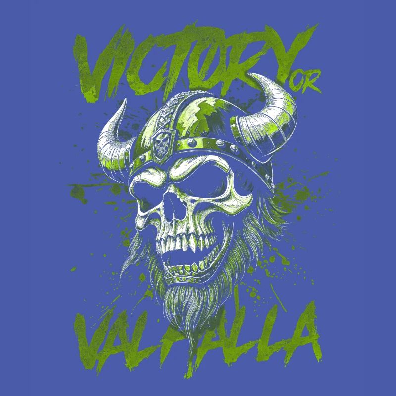 Nordischer Wikingersieg oder Walhalla