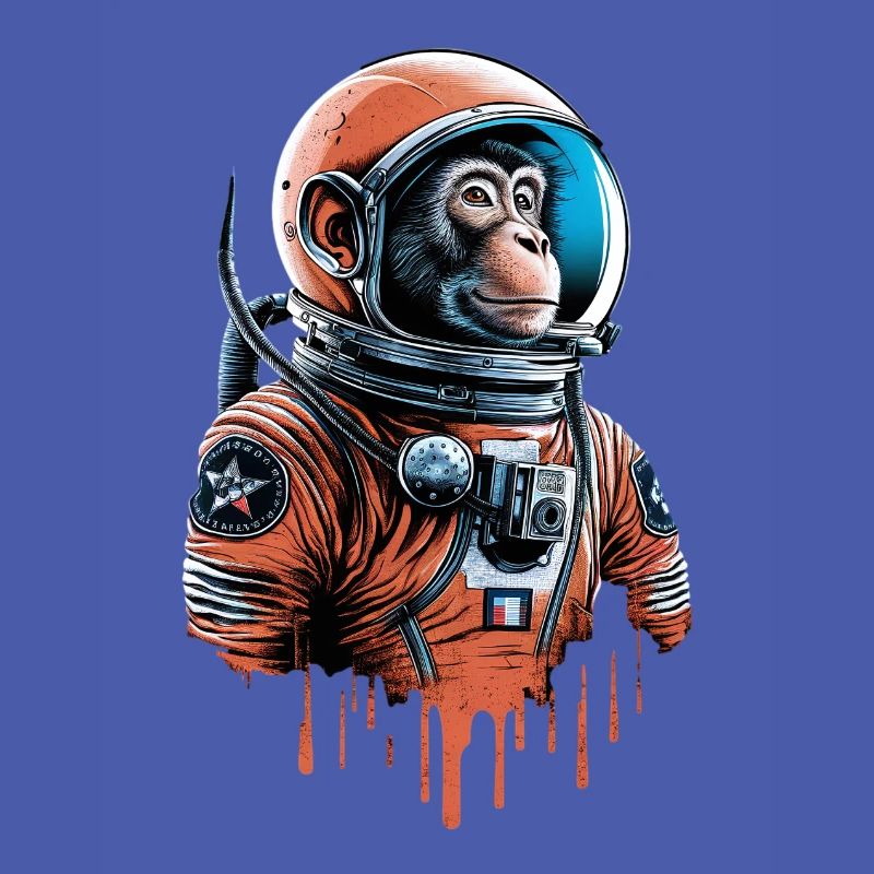 Le singe de l’espace explore l’univers