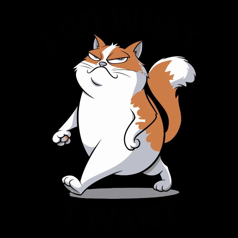 Selbstbewusste Katze: Ich mache, was ich will