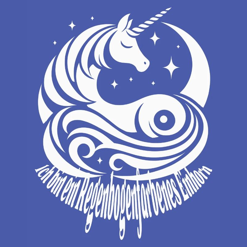 Regenbogenfarbenes Einhorn