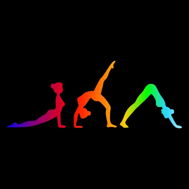 Various Yoga Exercises Rainbow - Pilates