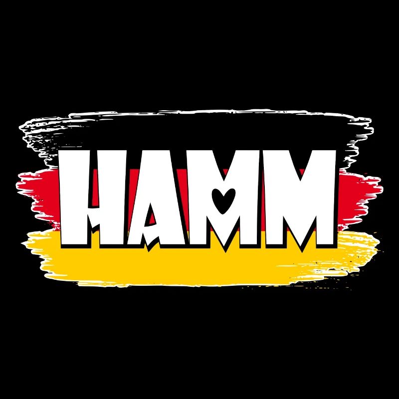 Drapeau de Hamm Allemagne