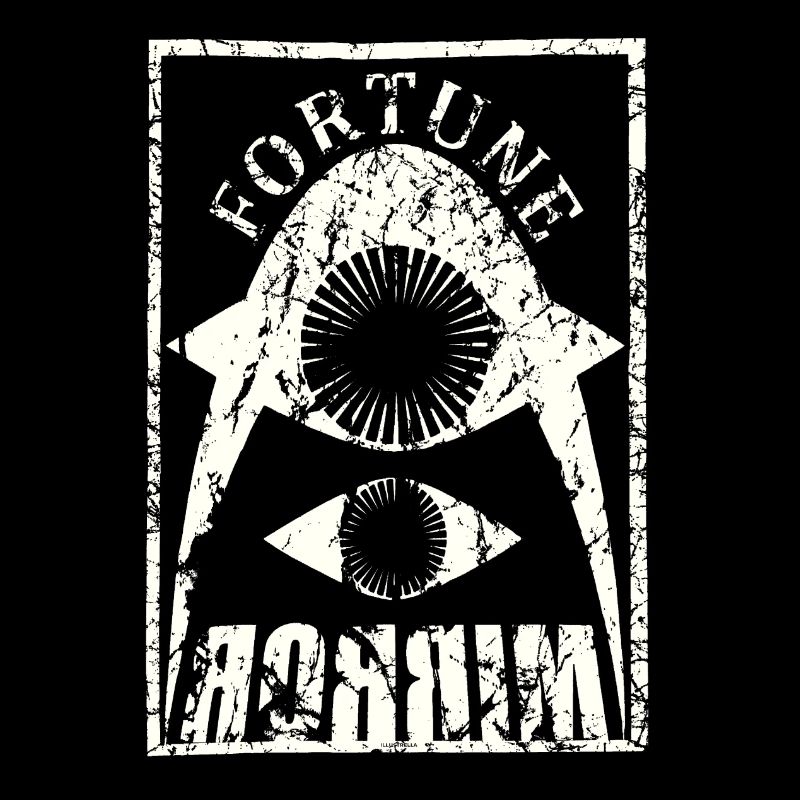 Fortune Mirror used look psychedelic Glück Spiegel