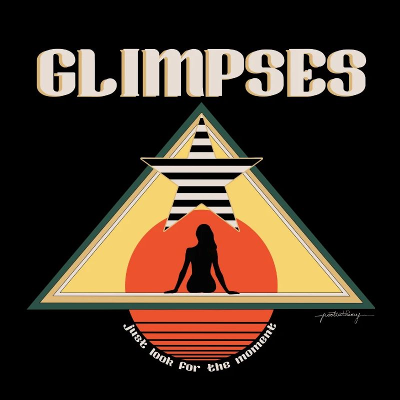 Aperçus design de coucher de soleil vintage