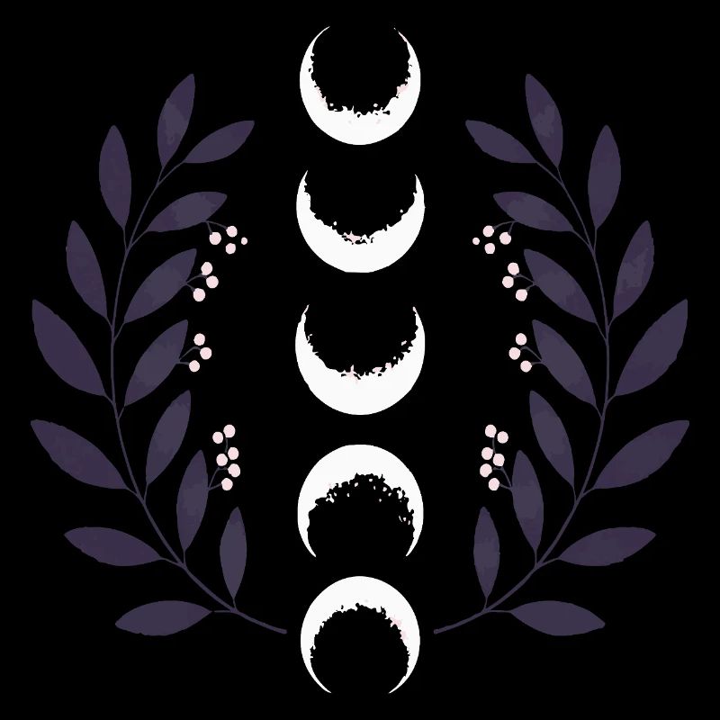 Celestial Moon Phase BOHO Wildflowers Zodiac Witch
