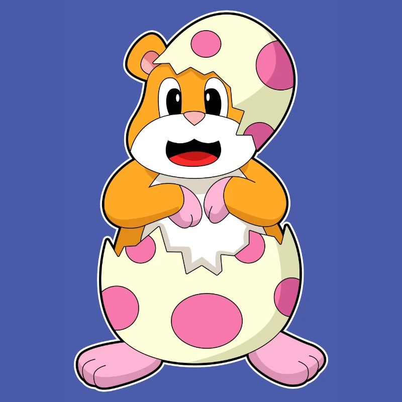 Hamster eggshell egg