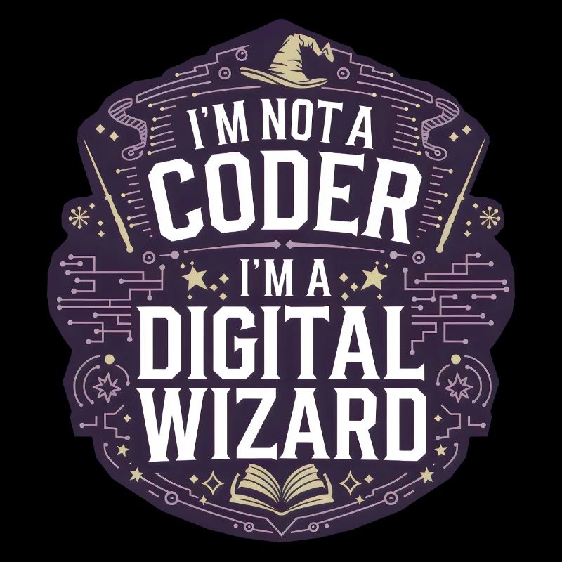 I'm Not a Coder I'm a Digital Wizard Programmierer