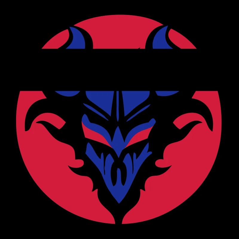 Dämonisch teuflisches Wappen