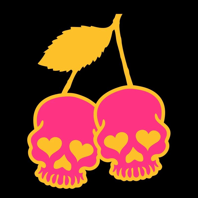 Skull & Cherry mit Herz