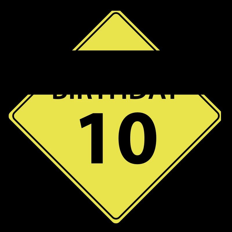 Anniversaire de signe de circulation 10