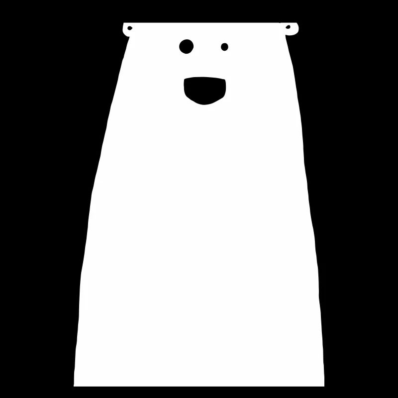 Freundliche Eisbär Zeichnung