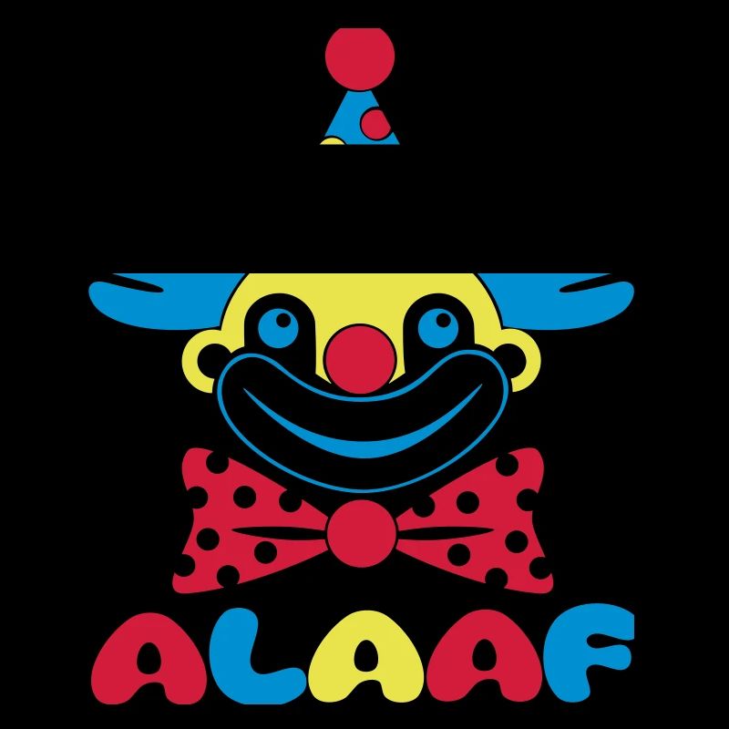 Fasching Karneval Clown ALAAF 1, 2 oder 3 Farben