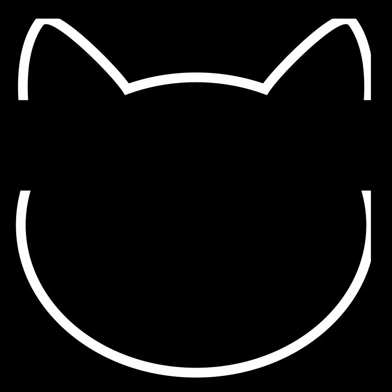 Contour d'icône de chat