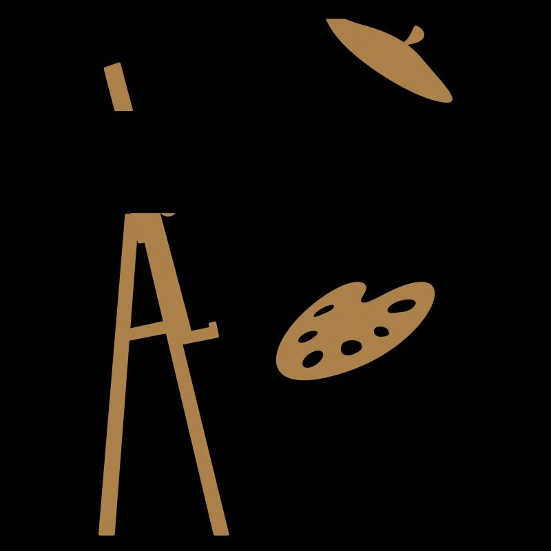 A painter working on his masterpiece