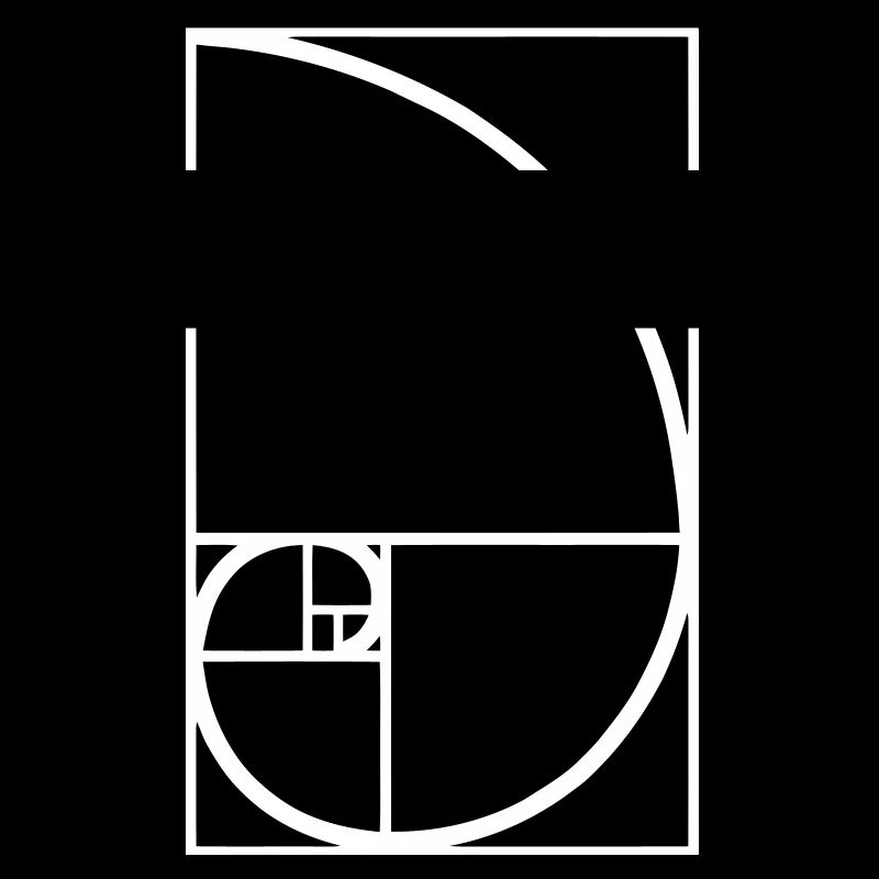 Fibonacci courbe de type ratio or