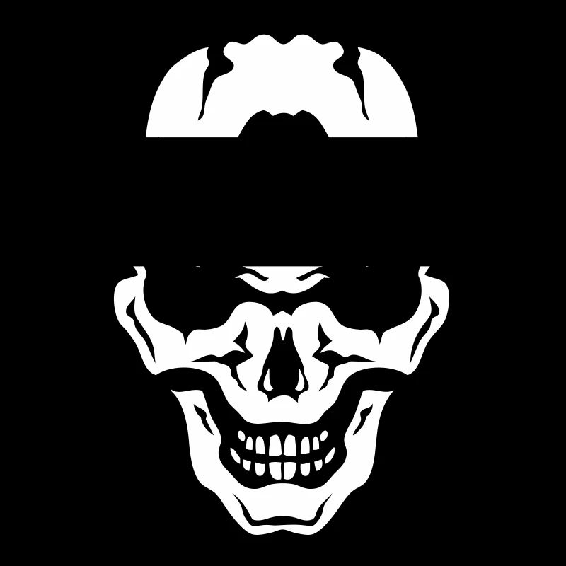 Kopf des Todes Schädel Gothic Gothic Kranich