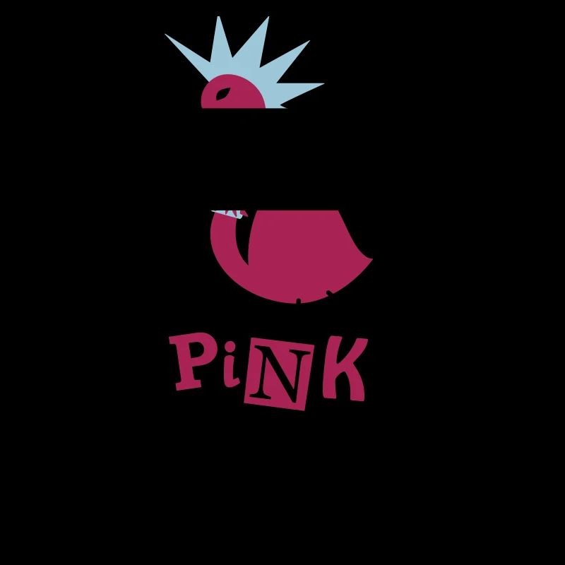 Pink Flamingo Punker Noir