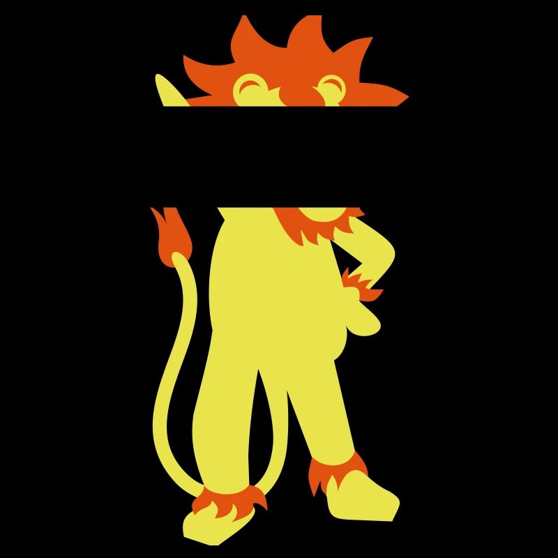 Lion in disco pose