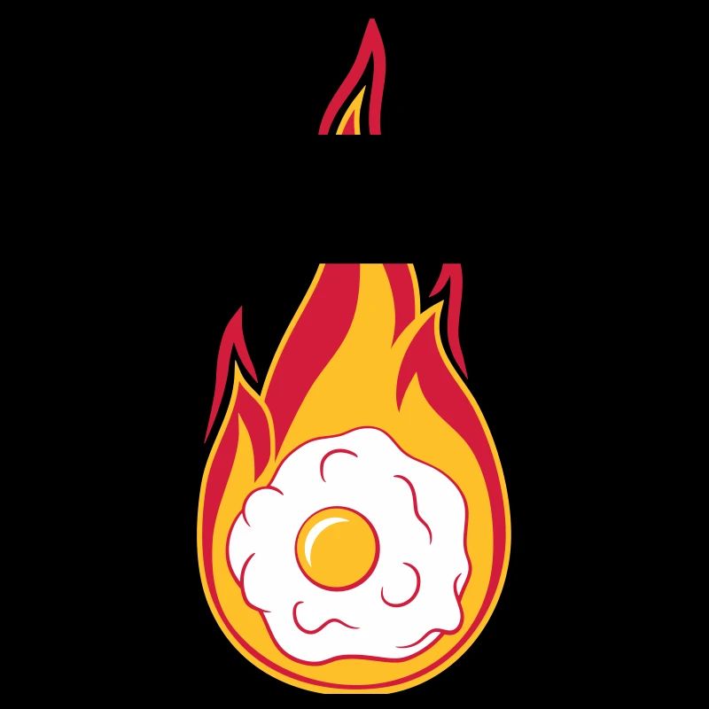 hot fire flames burn torch fried egg cook