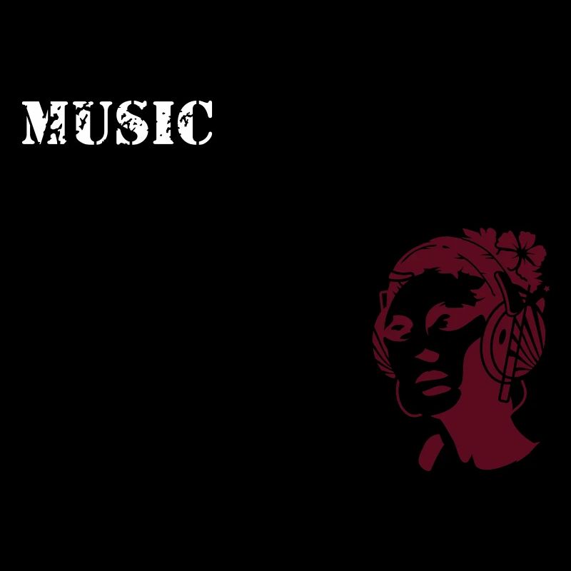 La musique comme la conception d'impression de