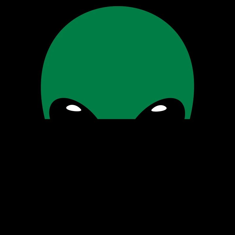 Alien Head Face Green Gift marsmännchen space