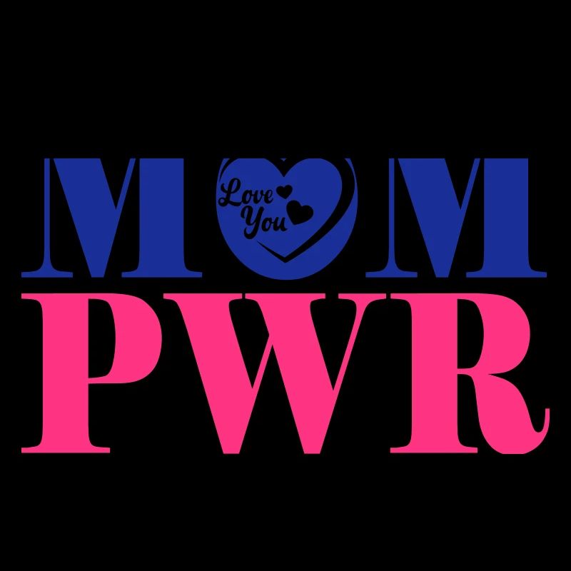 Mompower starke Mutter | Farbe änderbar