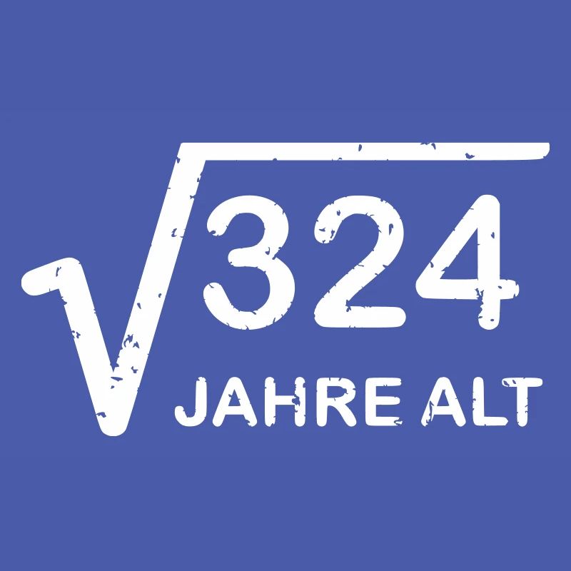 18th birthday square root 324=18 years gift