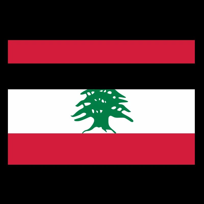Nationalflagge von Libanon