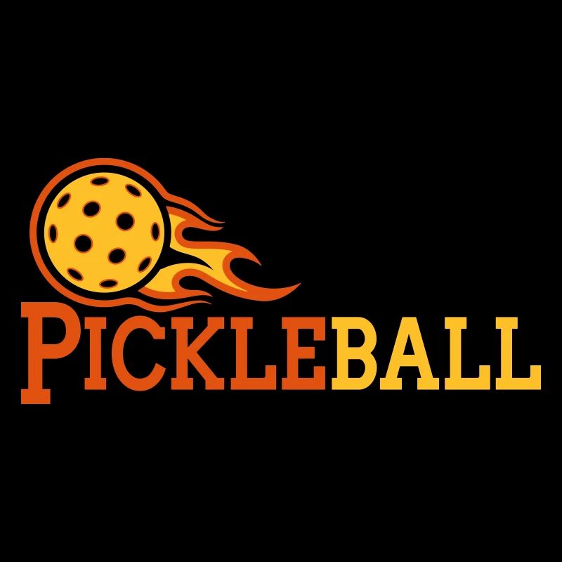 Pickleball Text Paddleball | Colors changeable
