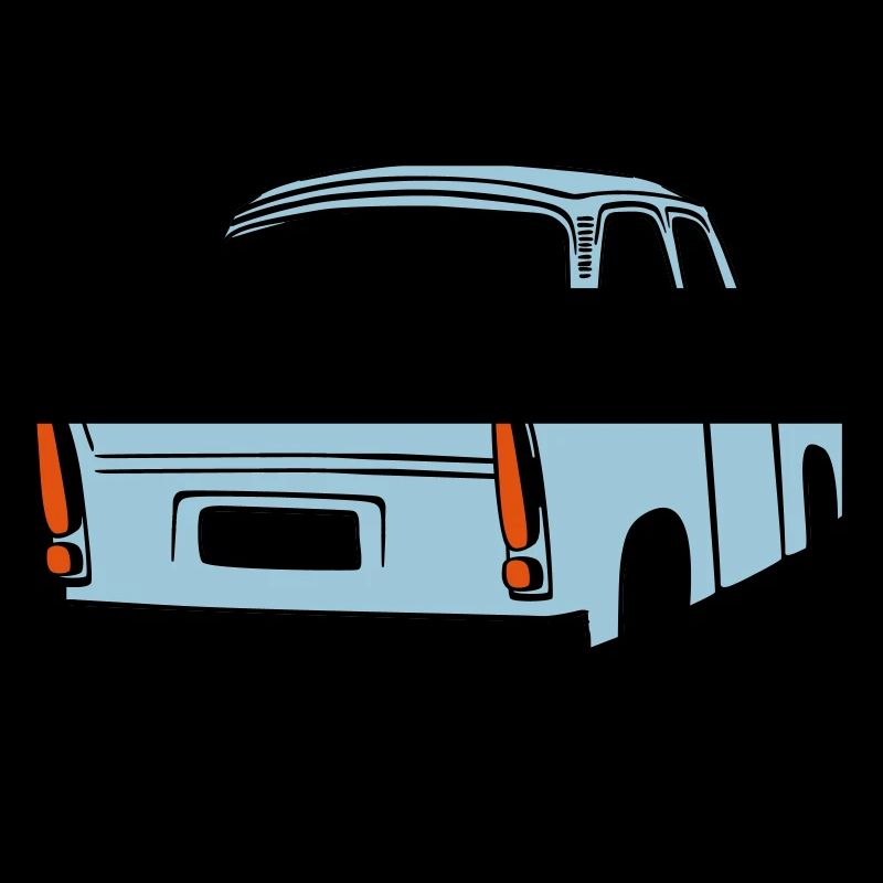 Sky blue Trabi 