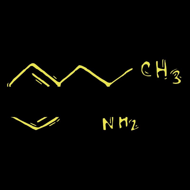 Chimie des formules structurales de l'amphétamine