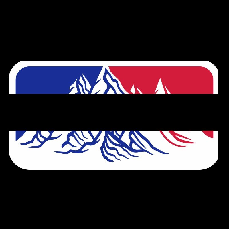 red blue logo mountains huegel alps hiking urlaug fe