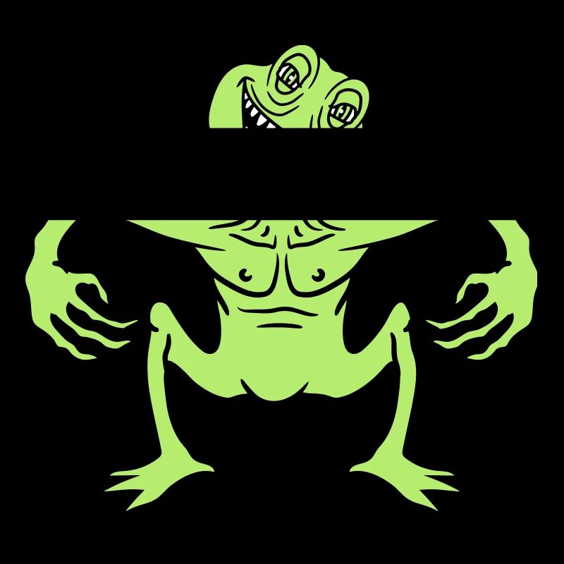 crazy daemon gnom small horror halloween gesic