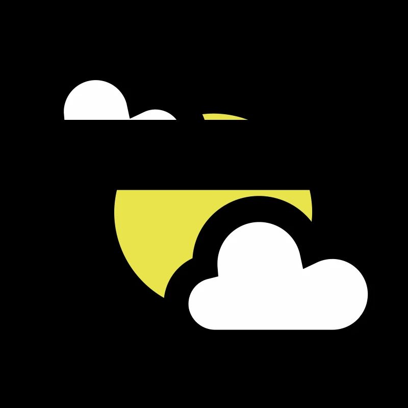 Wetter Symbol oder Icon teilweise bedeckt