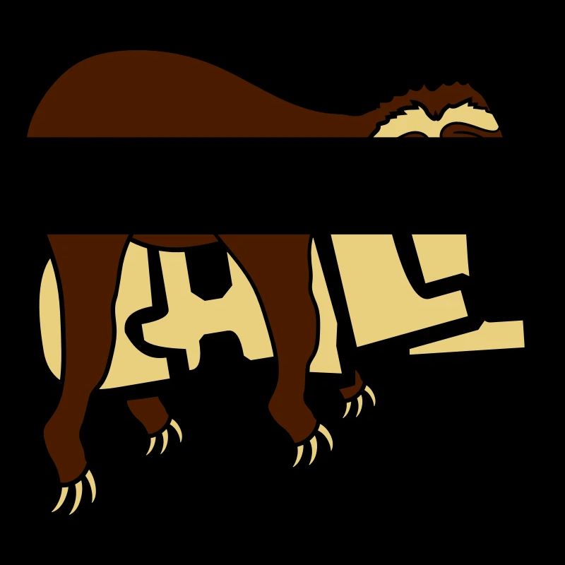 chill sloth relax muede chillen haengen sc