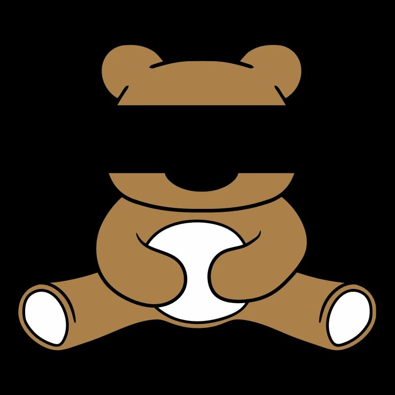 Baer mignon mignon assis petite bande dessinée bande dessinée cli