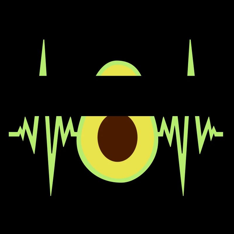 avocado heartbeat pulse frequency clipart fruit gemu