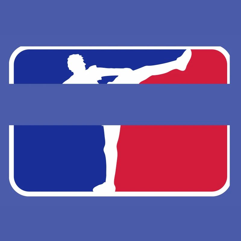 logo shield frame red blue kickboxer kickboxing ka