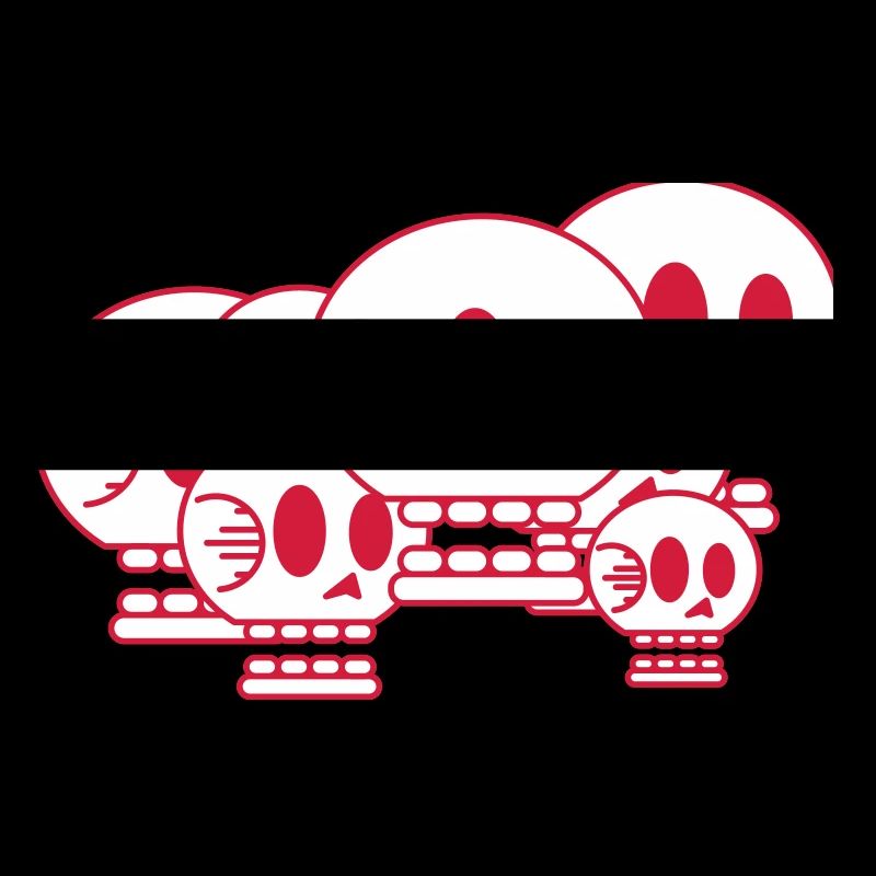 Red Skull Bunch White