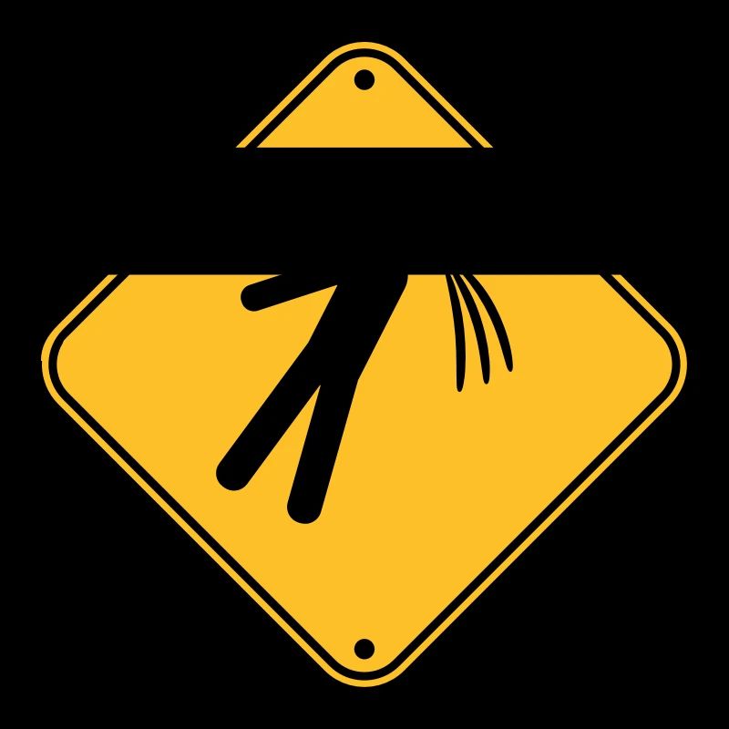 shield caution note vomit vomit