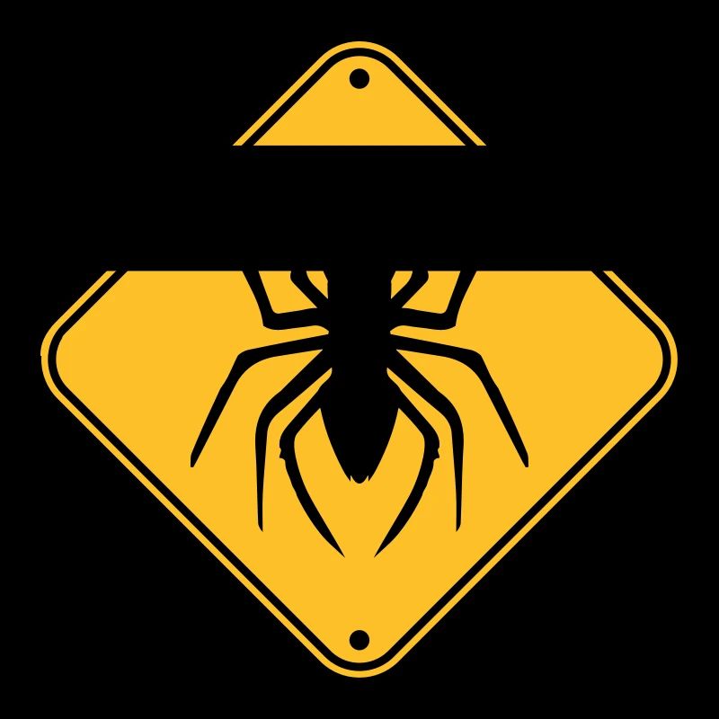 shield warning caution hazard caution zone spider